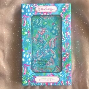Brand New Lily Pulitzer Aqua La Vista Mobile Charger w/ USB Charging Cord